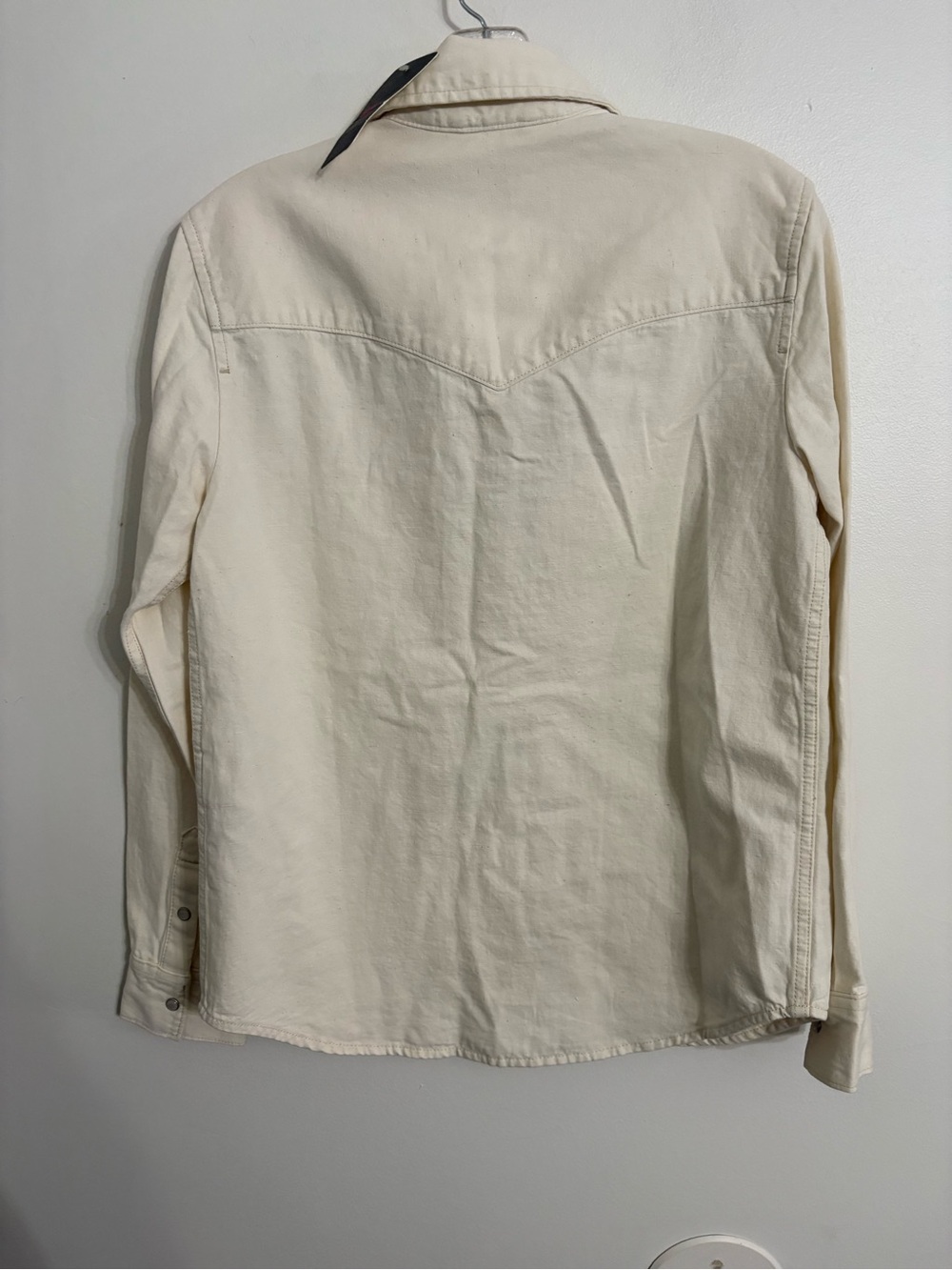 Levi's Ecru Denim  Button-Up Western Shirt NWT SIZE SMALL - Picture 8 of 14